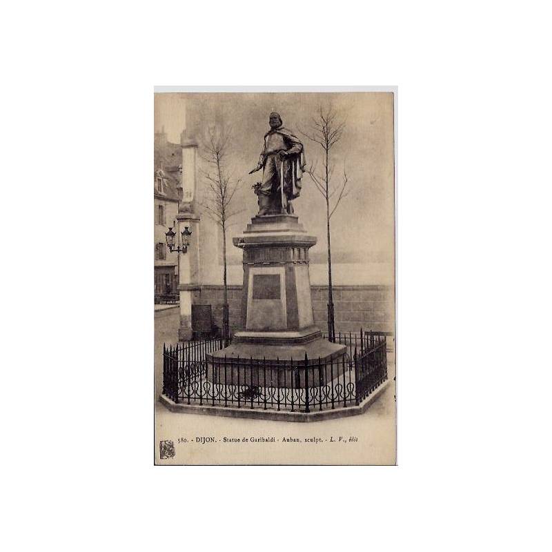 21 - Dijon - Statue de Garibaldi - Auban, sculpt - Non voyagé - Dos divisé