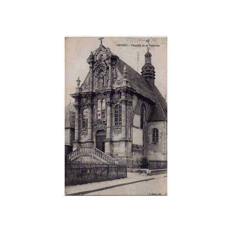 58 - Nevers - Chapelle de la Visitation- Voyagé - Dos divisé