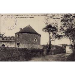62 - Hardelot - L'entrée du château et la maison du garde - Non voyagé - Dos d