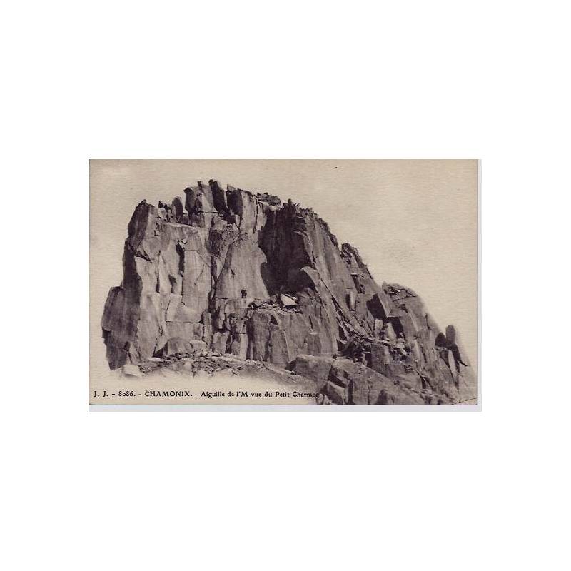 74 - Chamonix - Aiguille de l'M - vue du petit Charmoz - Non voyagé - Dos divi
