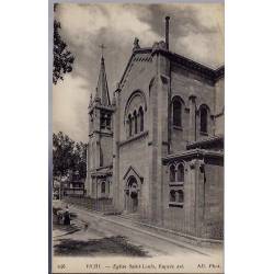 03 - Vichy - Eglise Saint-Louis, façade Est - Voyagé - Dos divisé...