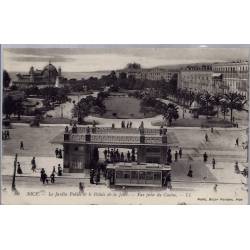 06 - Nice - Le jardin public et le palais de la jetée - Vue prise du casino ...