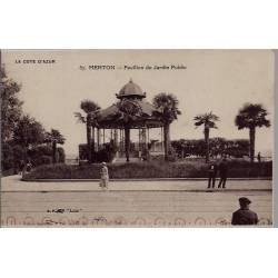 06 - Menton - Pavillon du jardin Public - Non voyagé - Dos divisé...