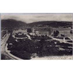 06 - Nice - Vue panoramique prise de l' Hôtel des Anglais - Le jardin et le ...