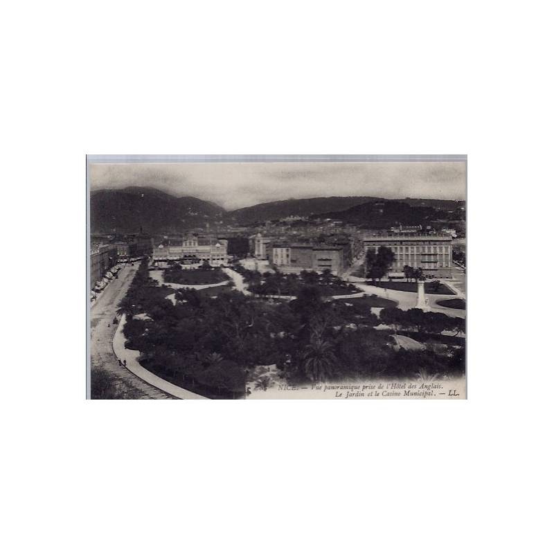 06 - Nice - Vue panoramique prise de l' Hôtel des Anglais - Le jardin et le ...