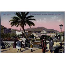 06 - Nice - Le jardin Public et le casino Municipal - Non voyagé - Dos divis...