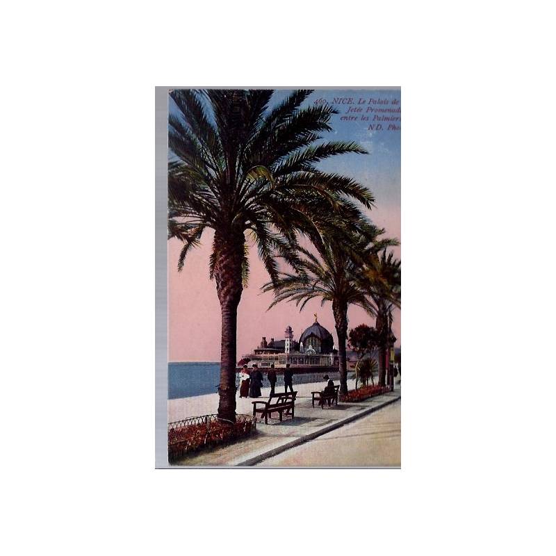 06 - Nice - Le Palais de la Jetée Promenade entre les palmiers - Non voyagé ...