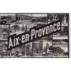 13 - Aix en provence - Différentes vues de la ville- Voyagé - Dos divisé...