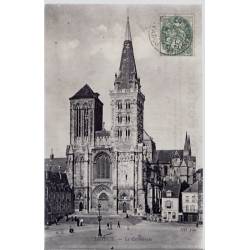 14 - Lisieux - La cathédrale - Voyagé - Dos divisé...