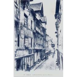 14 - Lisieux - La rue aux fèvres - les vieux manoirs - Voyagé - Dos divisé...