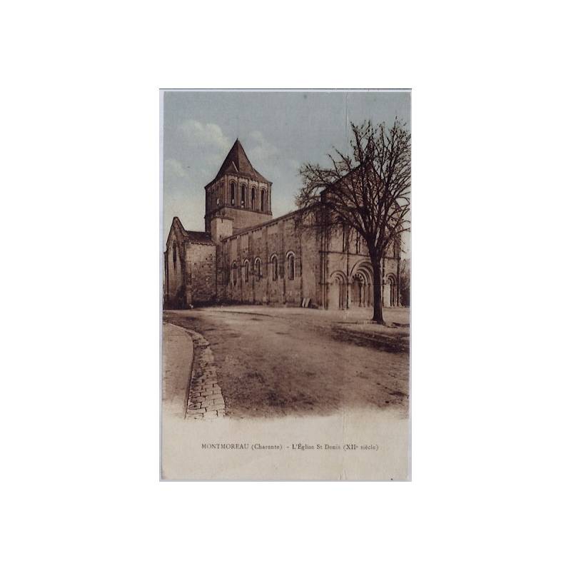 16 - Montmoreau - L' église St-Denis - Voyagé - Dos divisé...