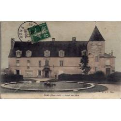 17 - Pons - Hôtel de ville - Voyagé - Dos divisé...