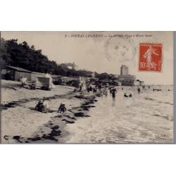 17 - Fouras-les-Bains - la grande plage à marée haute - Voyagé - Dos divisé...