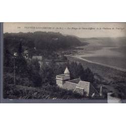 22 - Plestin-les-Grèves - La plage de Saint-Efflam et le château de Toulinet...