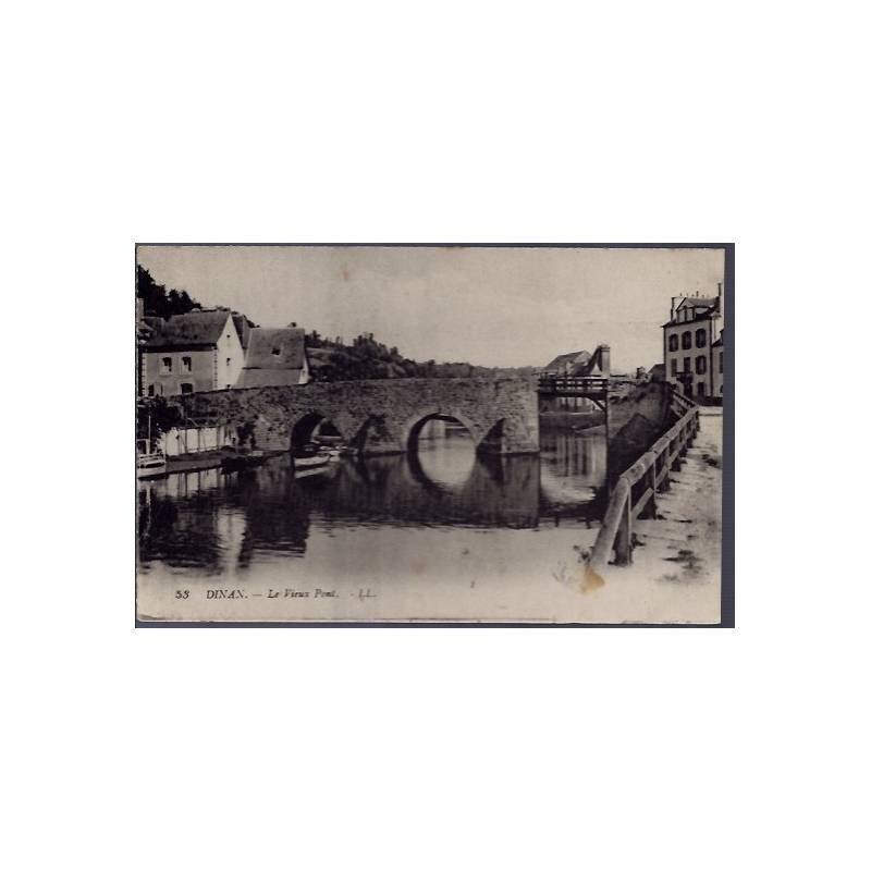 22 - Dinan - le vieux pont - Voyagé - Dos divisé...