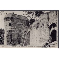 22 - Dinan - les remparts et le château de la Duchesse - Voyagé - Dos divisé...