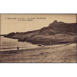 22 - Trégastel - La roche Tire-Bouchon et la grève blanche - Non voyagé - Do...