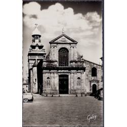 22 - Moncontour - L' église Saint-Mathurin - Voyagé - Dos divisé...