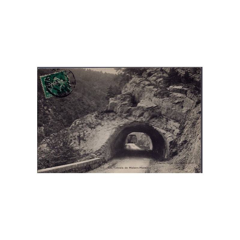25 - Les tunnels de Maison-Monsieur - Voyagé - Dos divisé...
