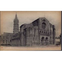 31 - Toulouse - Basilique St-Sernin façade Nord XI, XIIeme siècles - restau...