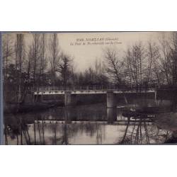 33 - Noaillan - Le pont de Peyrebernède sur le Ciron - Voyagé - Dos divisé...
