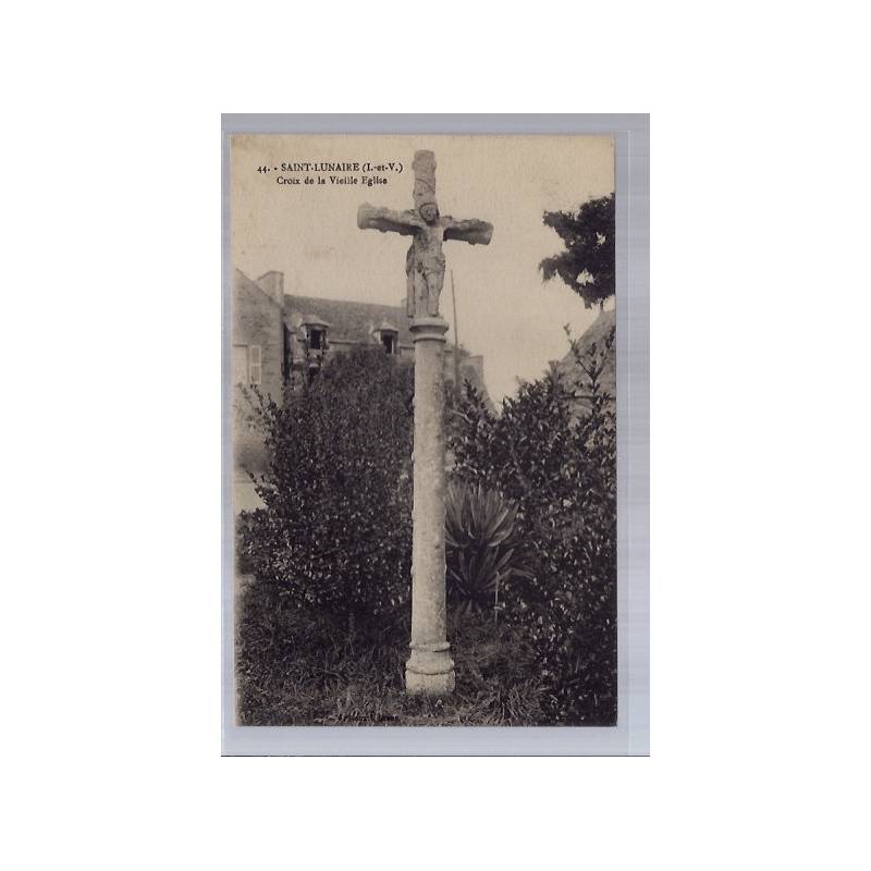 35 - Saint-Lunaire - Croix de la vieille église - Non voyagé - Dos divisé...