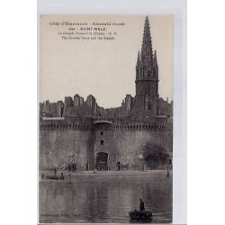 35 - Saint-Malo - La grande Porte et le clocher - Non voyagé - Dos divisé...