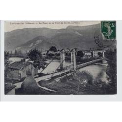 38 - Environs de l' Albenc - Le pont et le Port de Saint-Gervais - Voyagé -...