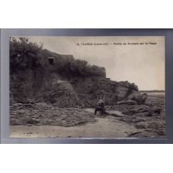 44 - Tharon - Pointe de rochers sur la plage - Non voyagé - Dos divisé...