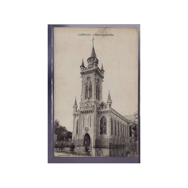 54 - Lunéville - L' église Jeanne d' Arc - Non voyagé - Dos divisé