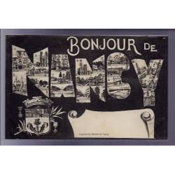 54 - Nancy - carte " Bonjour de Nancy" avec différentes vues de la ville - Vo