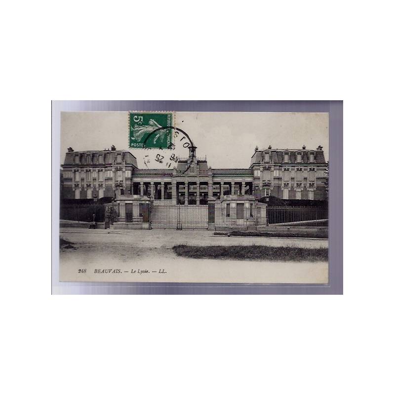 60 - Beauvais - Le lycée - Voyagé - Dos divisé