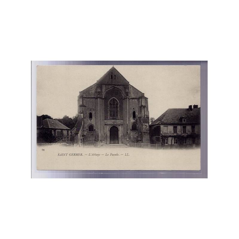 60 - Saint-Germer - L' Abbaye - la façade - Non voyagé - Dos non divisé