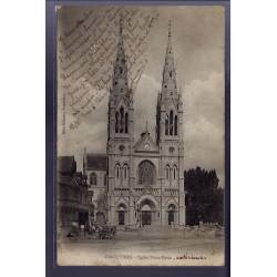 61 - Vimoutiers - Eglise Notre-Dame - Extérieur - Voyagé - Dos non divisé
