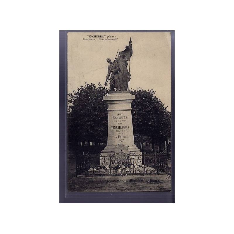 61 - Tinchebray - Monument commémoratif - Voyagé - Dos divisé