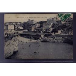 64 - Biarritz - Les bains du port vieux et les villas - Voyagé - Dos divisé