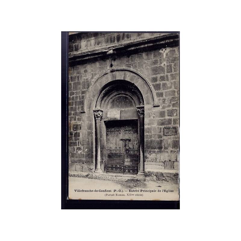 66 - Villefranche-de-Conflent - entrée principale de l' église - Non voyagé -