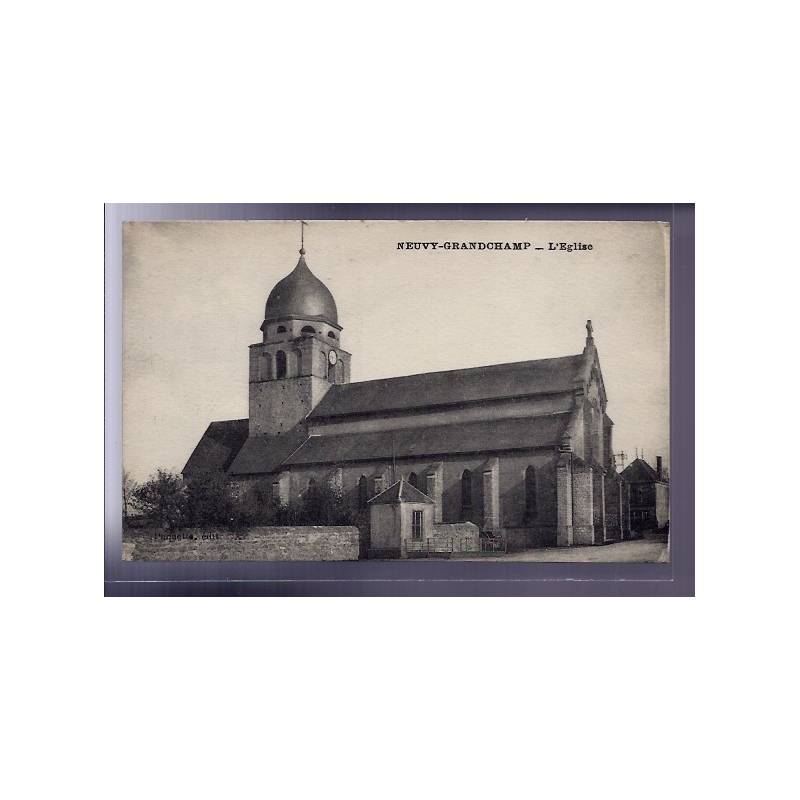 71 - Neuvy-Grandchamp - l' église - Voyagé - Dos divisé