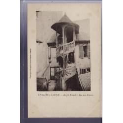 71 - Chalon-sur-Saône - Ancien escalier -  rue aux Fèvres - Non voyagé - Dos 