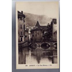 74 - Annecy - Le Pont Morens - Voyagé - Dos divisé
