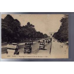 75 - Paris - Perspective de l' Avenue du Bois de Boulogne - Voyagé - Dos divi