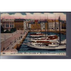 76 - Le Havre - Place Gambetta et bassin du commerce - Non voyagé - Dos div