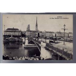 76 - Rouen - le pont Boïeldieu et la Cathédrale - Non voyagé - Dos divisé