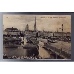 76 - Rouen - le Pont Boildieu et la Cathédrale - Non voyagé - Dos divisé