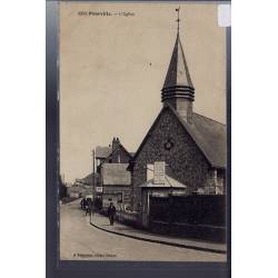 76 - Pourville - L' église - Voyagé - Dos divisé