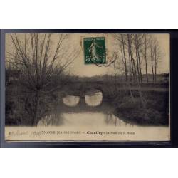 77 - Chauffry - Colonie Jeanne d' Arc - le Pont sur le Morin - Voyagé - Dos