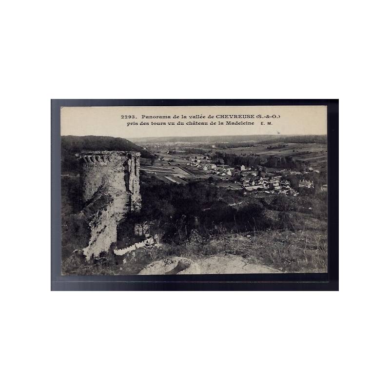 78 - Panorama de la vallée de la Chevreuse - pris des tours vu du château d