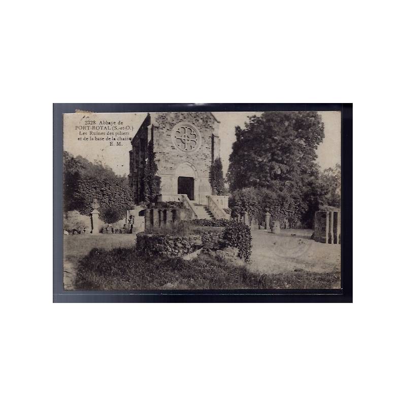 78 - Port-Royal - Abbaye - les ruines des piliers et de la base de la chair