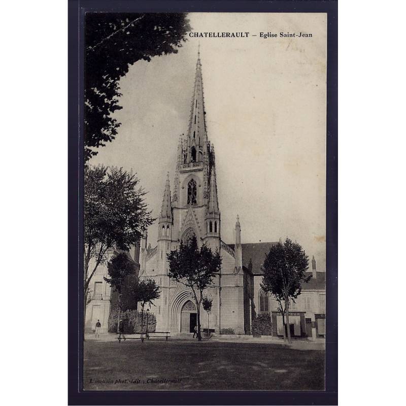 86 - Chatellerault - Eglise St-Jean - Voyagé - Dos divisé