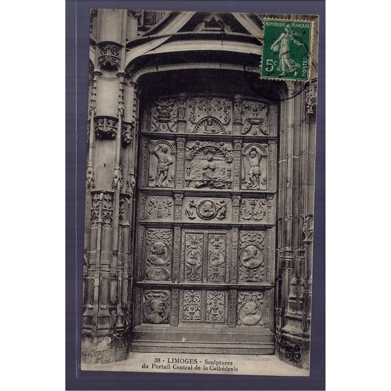 87 - Limoges - Sculptures du portail central de la Cathédrale - Voyagé - Do